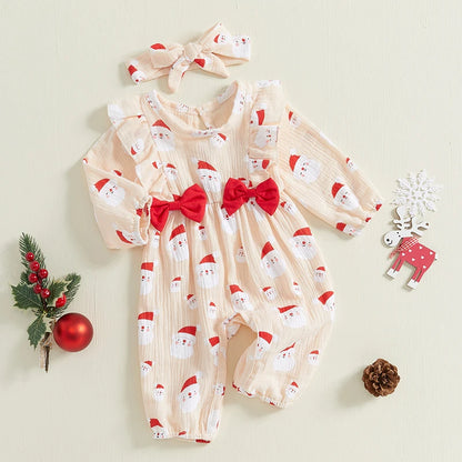 Baby Girls Christmas Jumpsuit