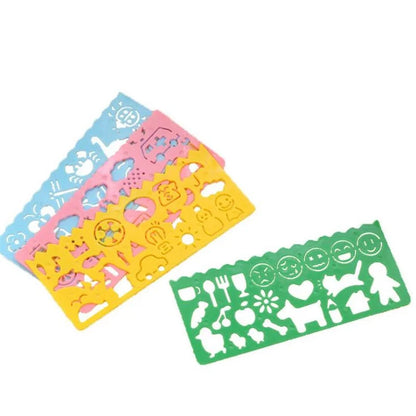 Children's Drawing Template Plastic Ruler Learning Educational Toys Crafts and Arts