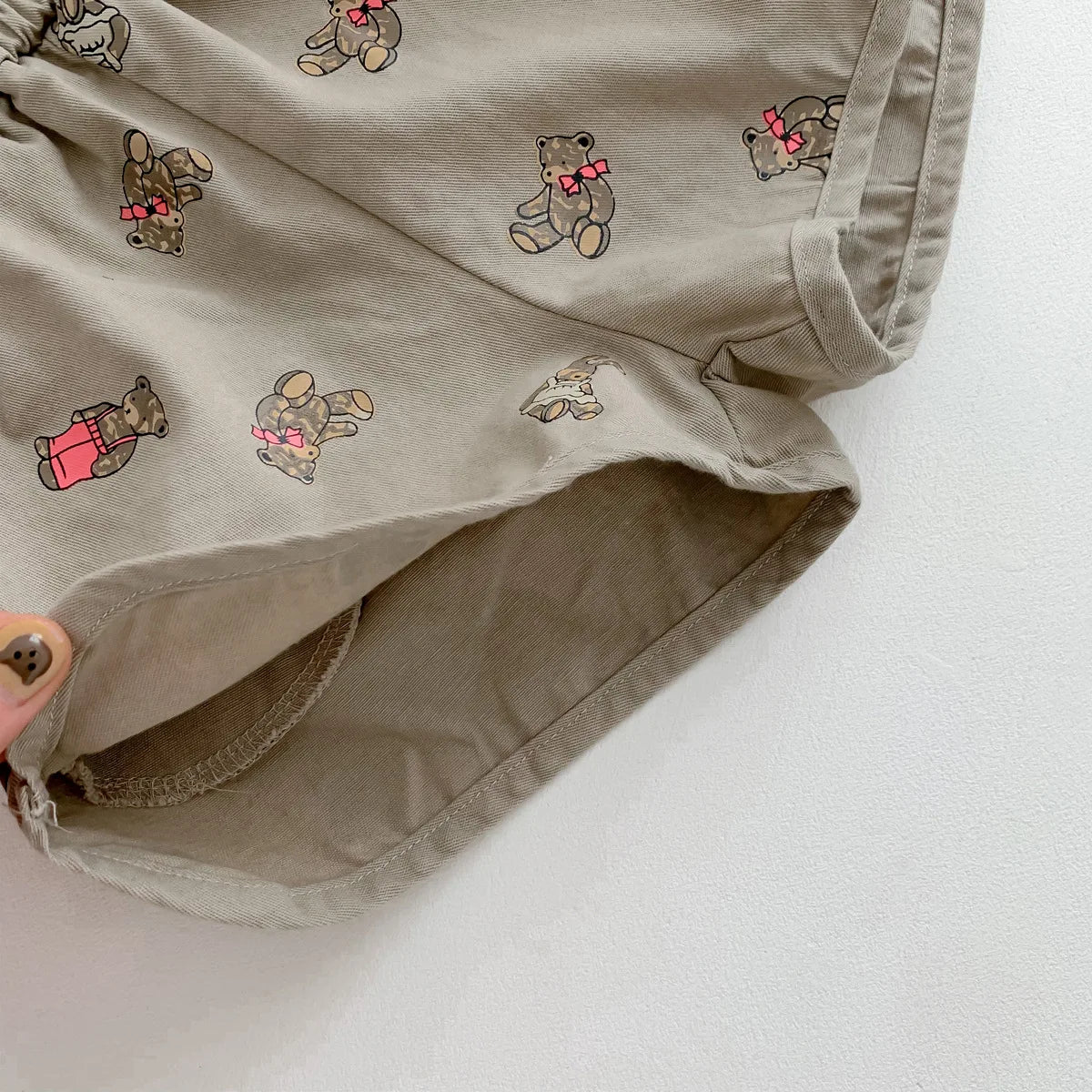 Children Boys Casual Short Pants Girl Cute Bear Print Boutique Hot Short Trousers