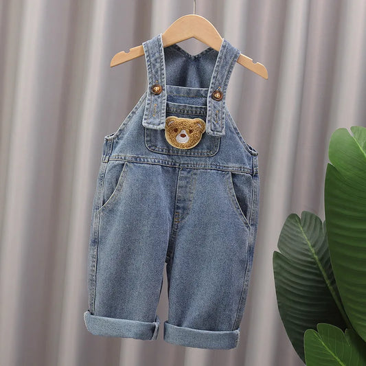 Soft Cotton Baby Boys  Girls  cartoon Long Pants Casual Jumpsuits