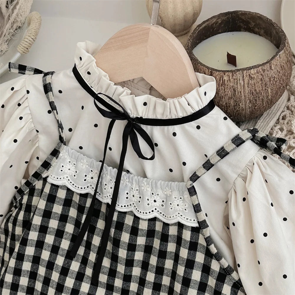 Baby Girl Sleeveless Plaid Jumpsuit Newborn Princess Cotton Romper