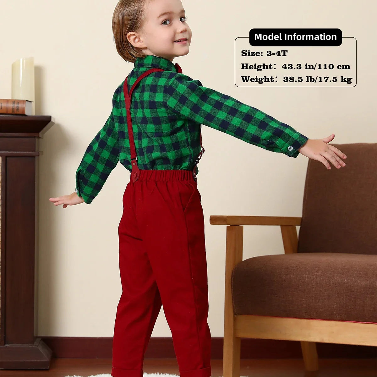 Boy Kids Xmas Gentleman Formal Suit Toddler Clothes Set