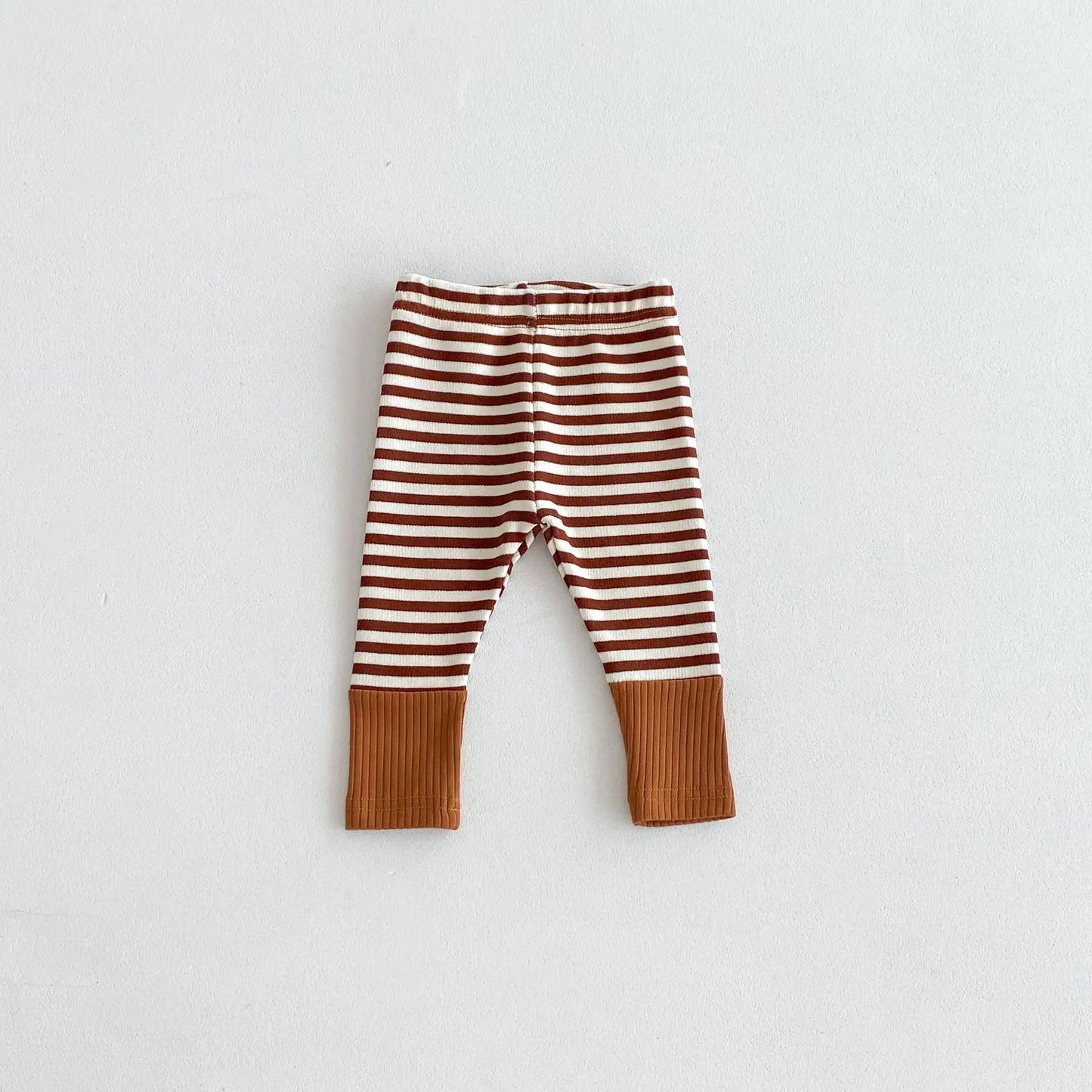 Baby Leggings Cotton Girls Striped Patchwork Leggings Infant Stretch Pants