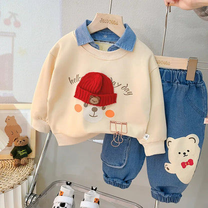 Baby Girl  Boys T-Shirt Pants 2Pcs Toddler Tracksuits