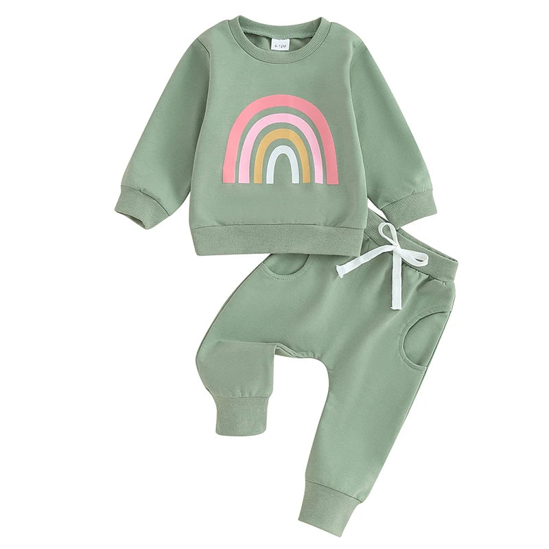 Baby Girls Boys Clothes Oversize Sweater & Long Pants Infant Toddler Fall Winter Outfits