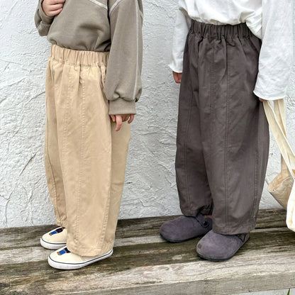 Autumn New Children Loose Trousers Solid Toddler Girls Versatile Harem Pants Baby Boys Casual Pants