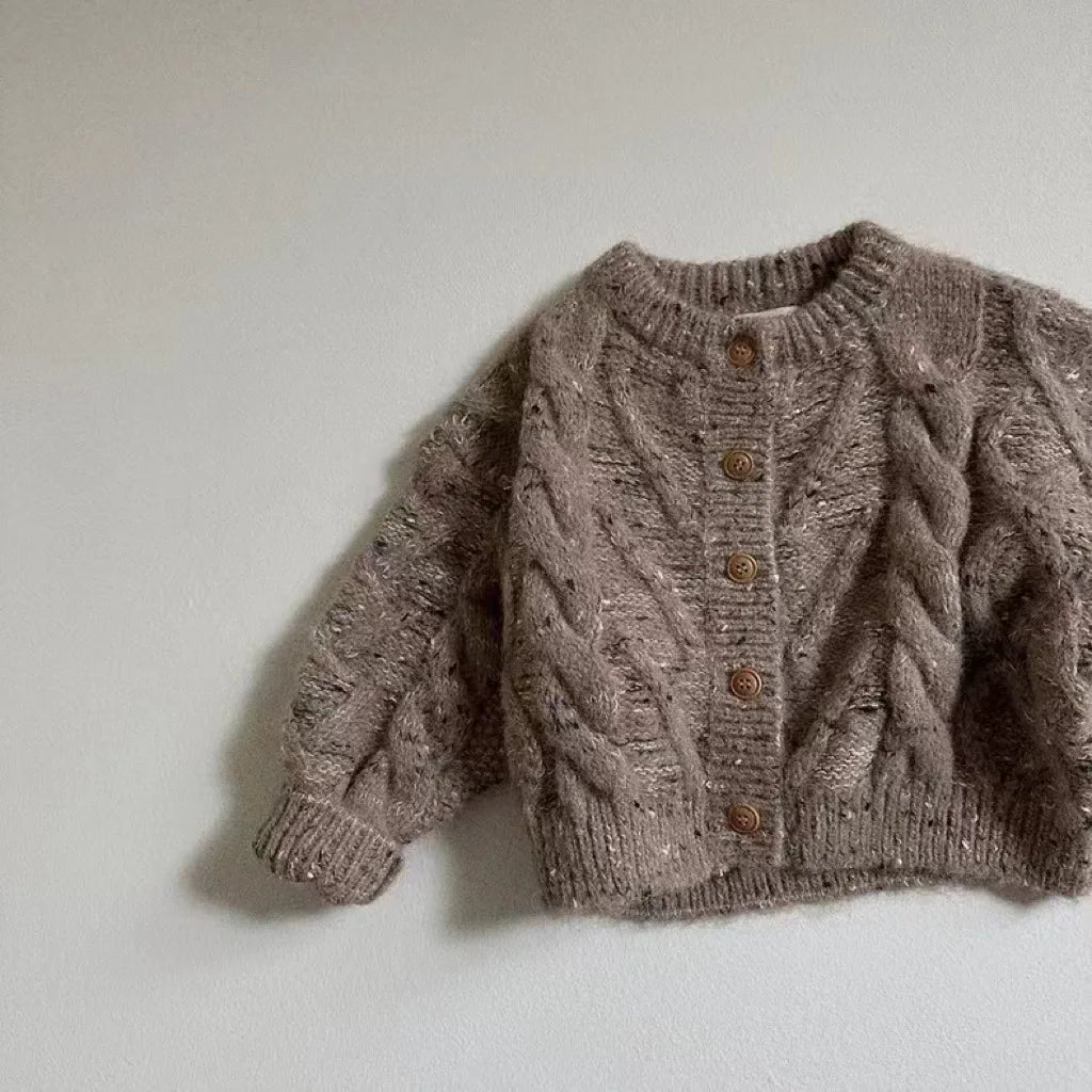 Baby Long Sleeve Knit Coat Infant Girl Cotton Sweater Toddler Boy Cardigan