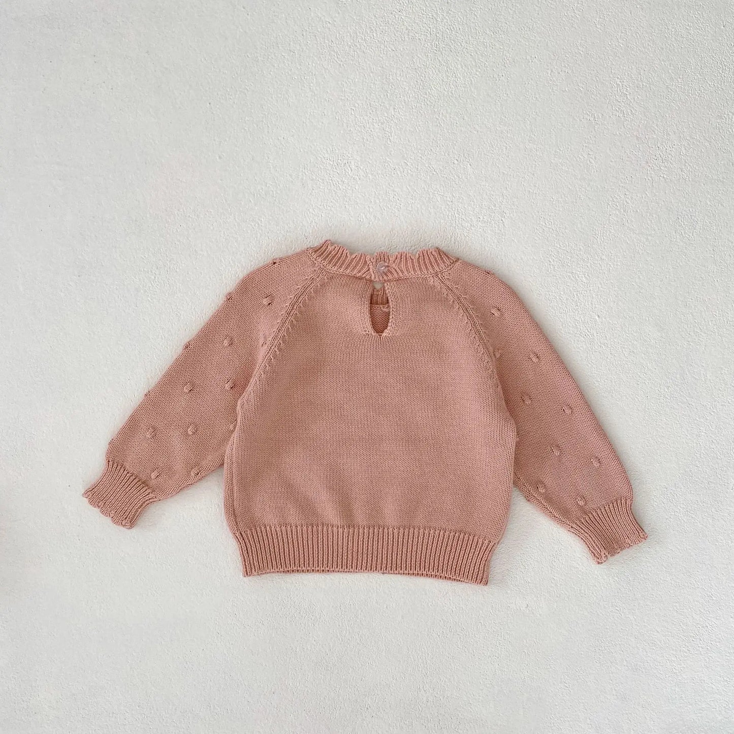 Baby Puff Ball Knit Pullover Shirt Boy Infant All-match Knitted Sweater Tops