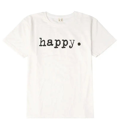 Girls Boy White T Shirt Fashion Print Kids Short Sleeve T-shirt Funny Letters Tops