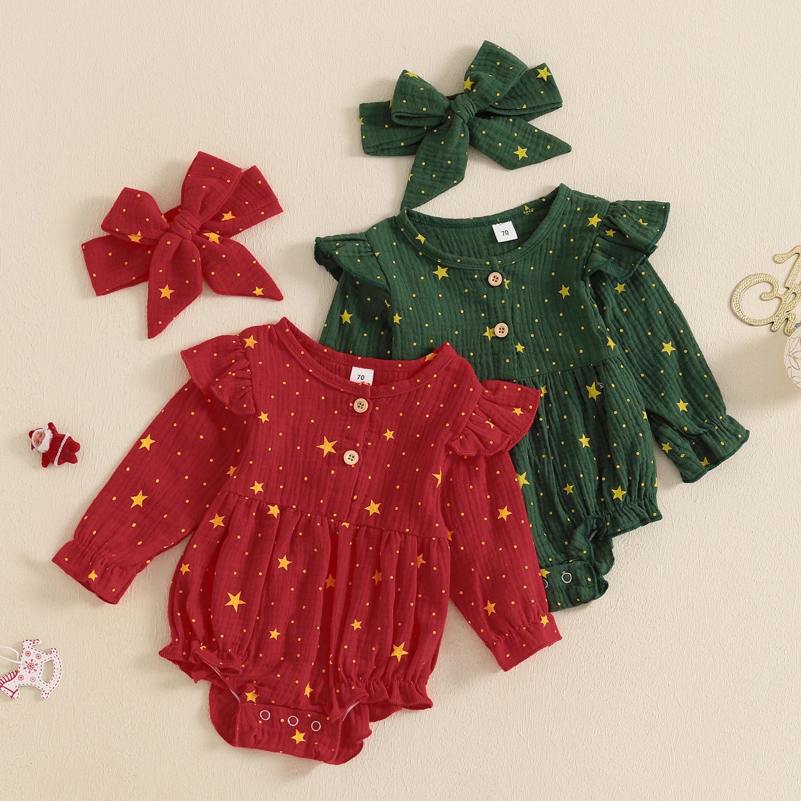 Baby Girl Christmas jumpsuit