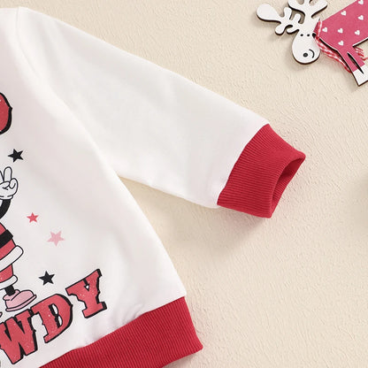 Toddler Girl Boy Christmas Outfit, Letter Print Long Sleeve Sweatshirt Pants