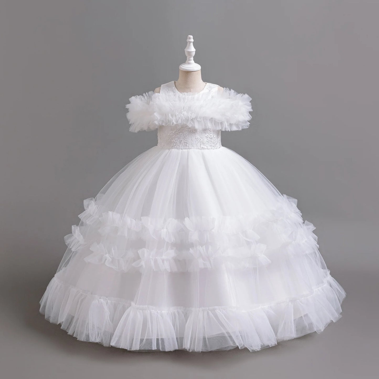 Dresses for Elegant Party Girls Tutu Child Wedding Prom Gown Christmas robe enfant fille