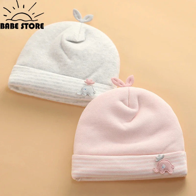 Baby Hats Newborn Beanie Winter Warm Thicker Cotton Soft Elastic Baby Cap