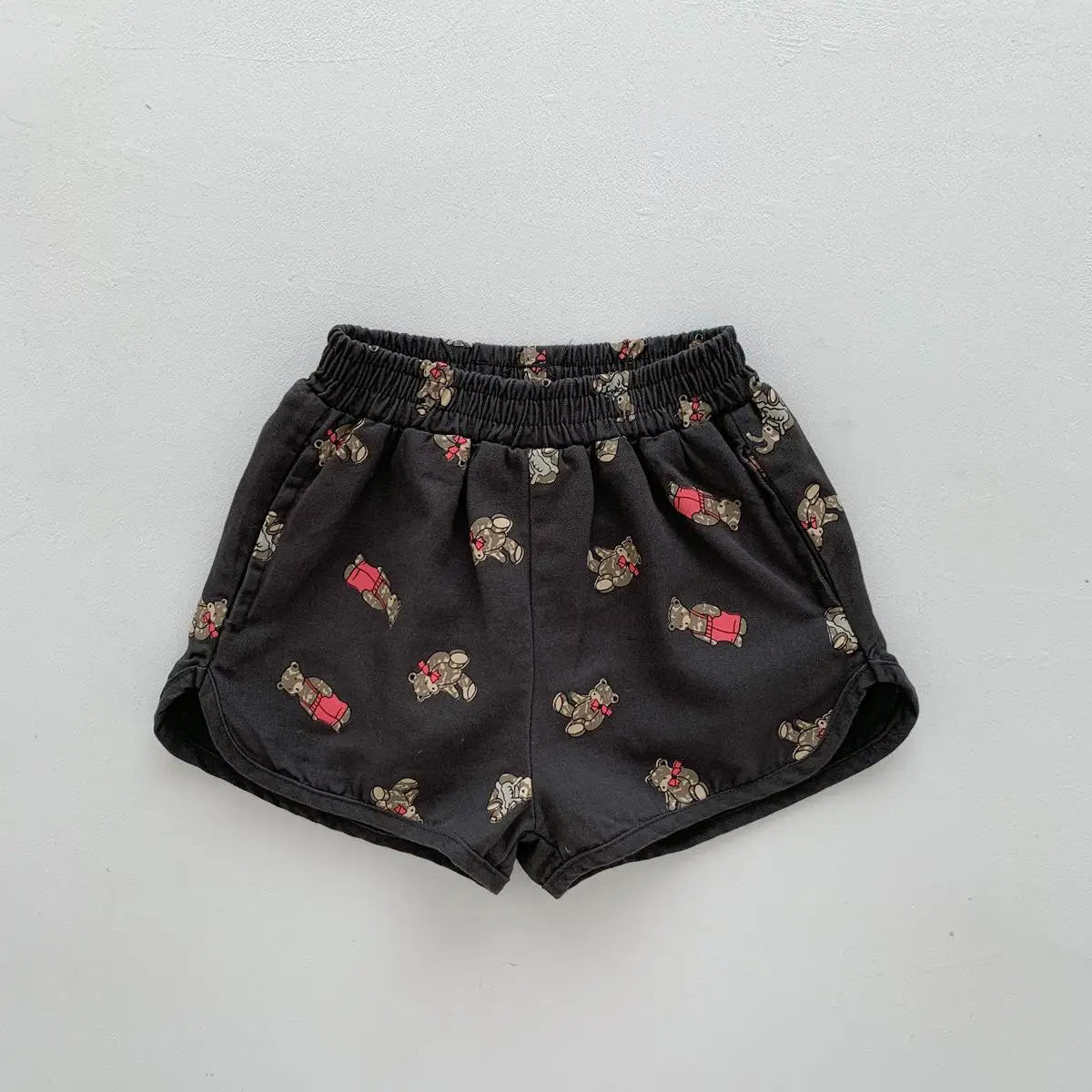 Children Boys Casual Short Pants Girl Cute Bear Print Boutique Hot Short Trousers