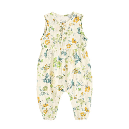 Newborn Girls Jumpsuits Floral Infants Girls Rompers Summer Sleeveless Casual