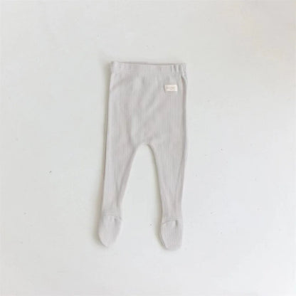 Boy Infant Simple Patch Leggings Girl Baby Cotton Homewear Pants Kid Trousers