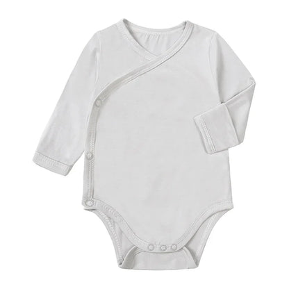 Newborn Boy Girl Rompers Bamboo Fiber Romper Long Sleeve Unisex Toddler Breathable Clothes Korean Infant