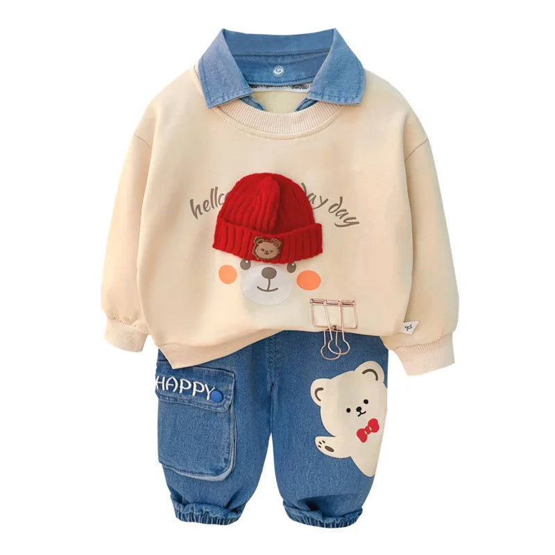 Baby Girl  Boys T-Shirt Pants 2Pcs Toddler Tracksuits