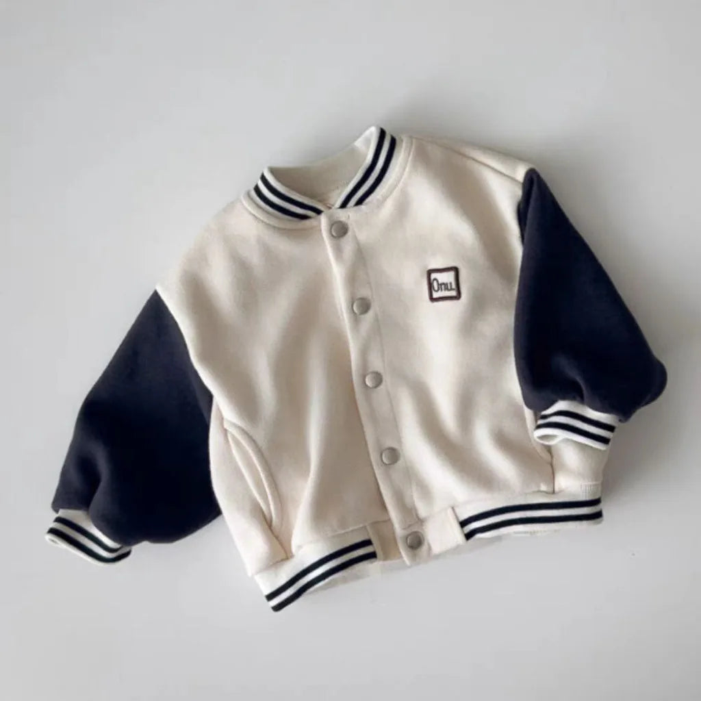 Baby Boys Baseball Uniform Jacket Infant Girl Casual Coat Toddler Children Clothes