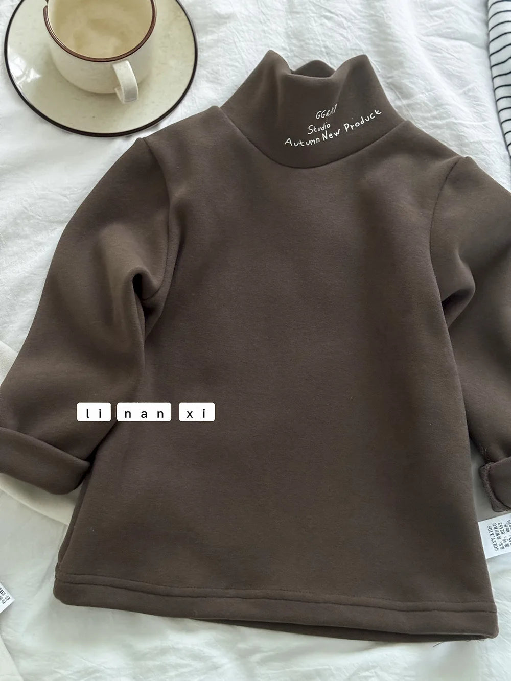 Baby Long Sleeve Pullover Shirts 2-6 Years Kids Boys Warm Tops