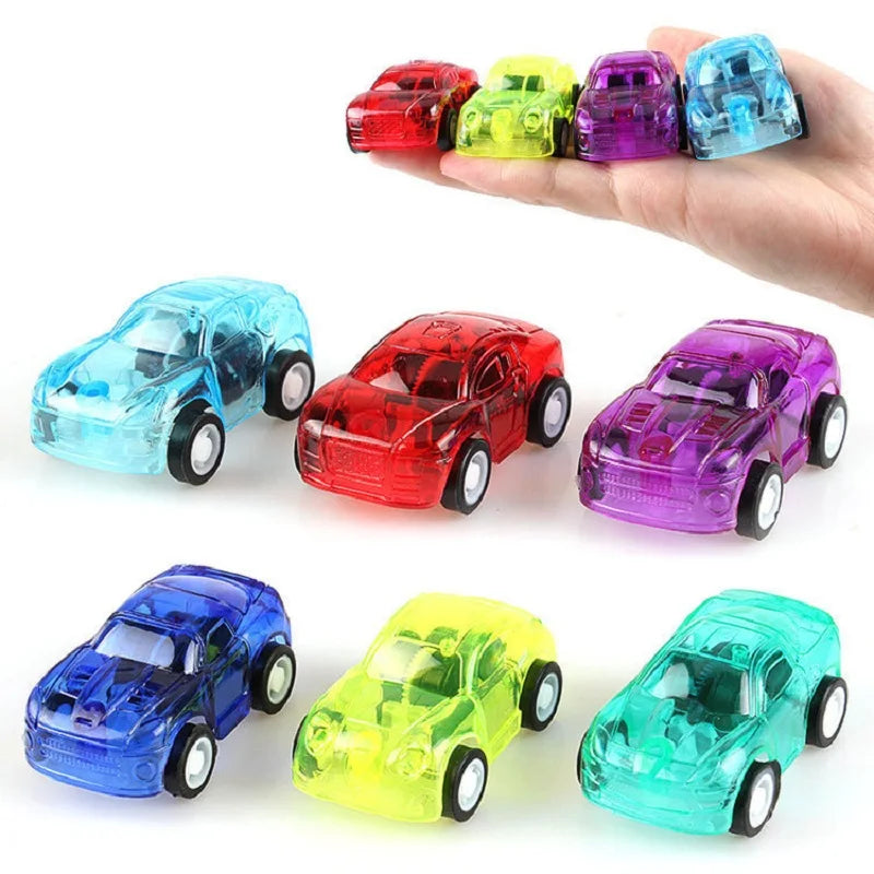 Race Car Mini Treasure Box Cars Carnival Prizes Goodie Bag Plastic Vehicle Fillers for Kids