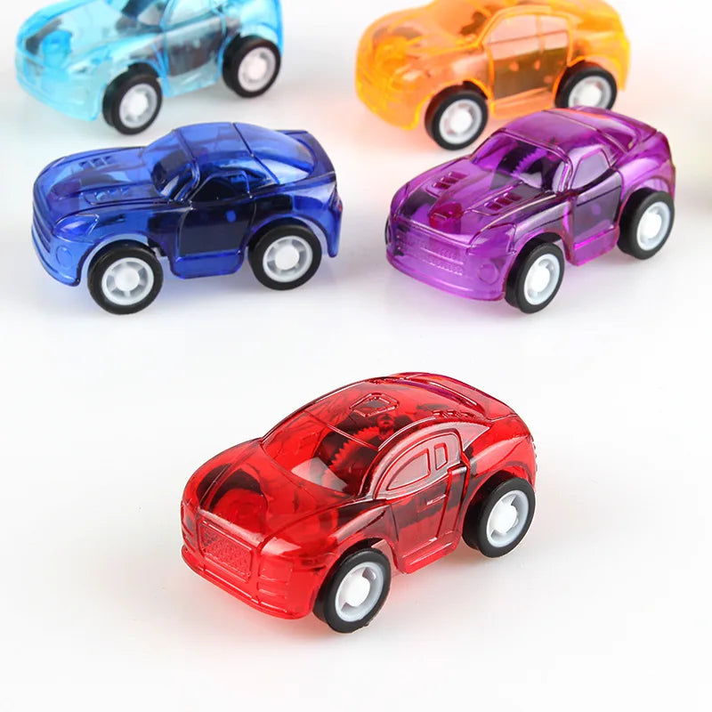 Race Car Mini Treasure Box Cars Carnival Prizes Goodie Bag Plastic Vehicle Fillers for Kids