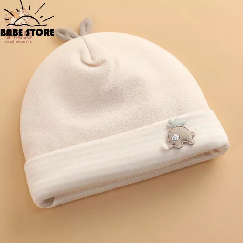 Baby Hats Newborn Beanie Winter Warm Thicker Cotton Soft Elastic Baby Cap