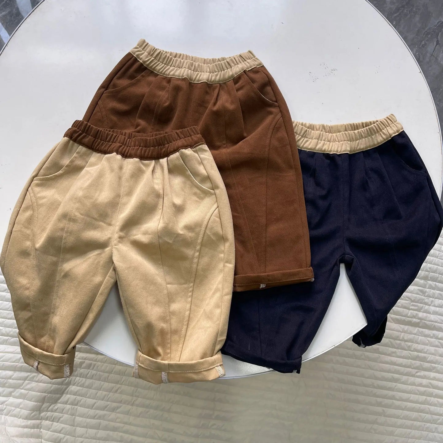 New Baby Casual Pants Kids Girls Loose Harem Pants Cotton Infant Trousers