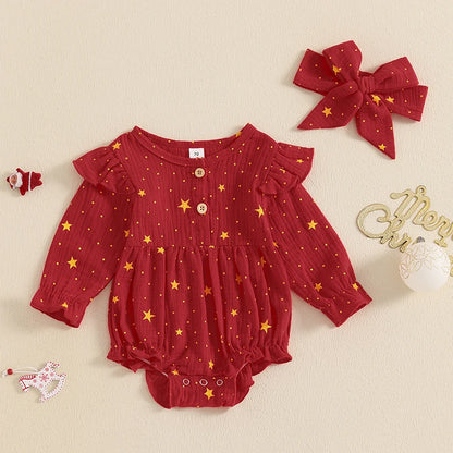 Baby Girl Christmas jumpsuit