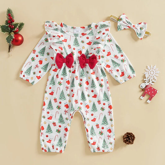 Baby Girl Christmas Jumpsuit