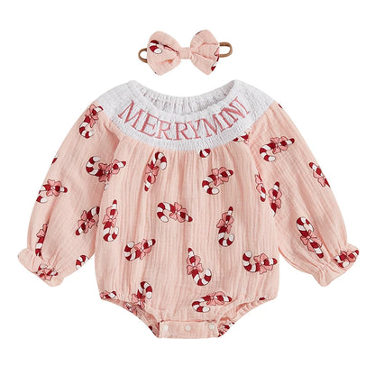 Baby Girls Christmas jumpsuit