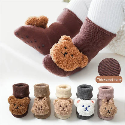 Baby Socks Slipper Socks Kids Newborn Warm Thick Grip Socks