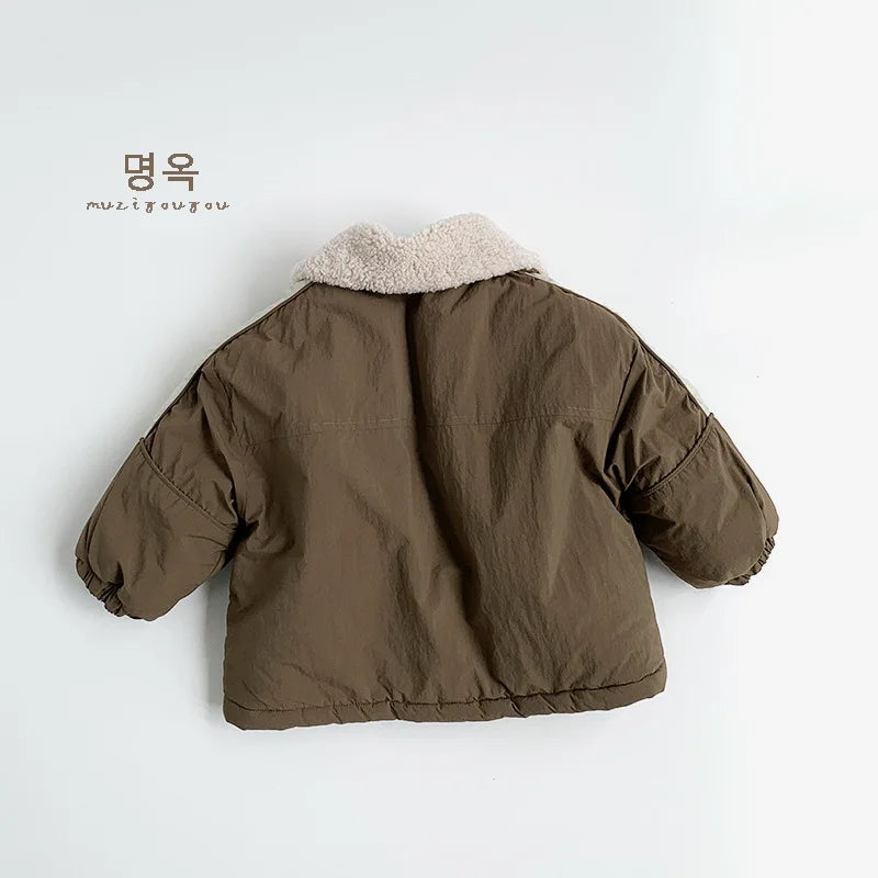 Boys And Girls Thickened Clothes Children Outerwear Casual Jackets