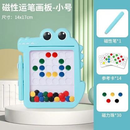 1PC Cartoon Magnetic Writing Board Magnetic Pen Drawing Board Children's Magnetic Pen Baby Drawing Board Girls