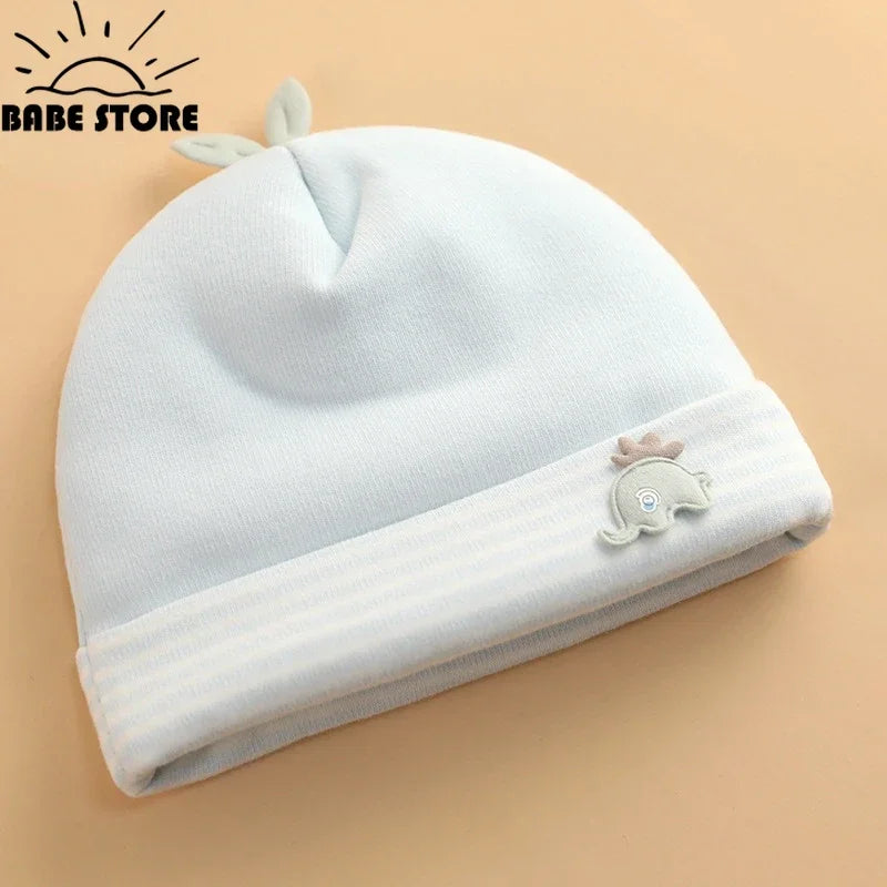 Baby Hats Newborn Beanie Winter Warm Thicker Cotton Soft Elastic Baby Cap