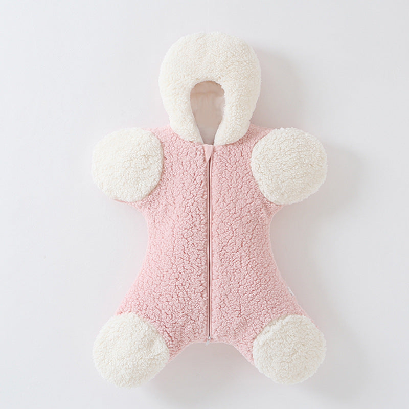 Baby Lamb Fleece Autumn And Winter Sleeping Bag