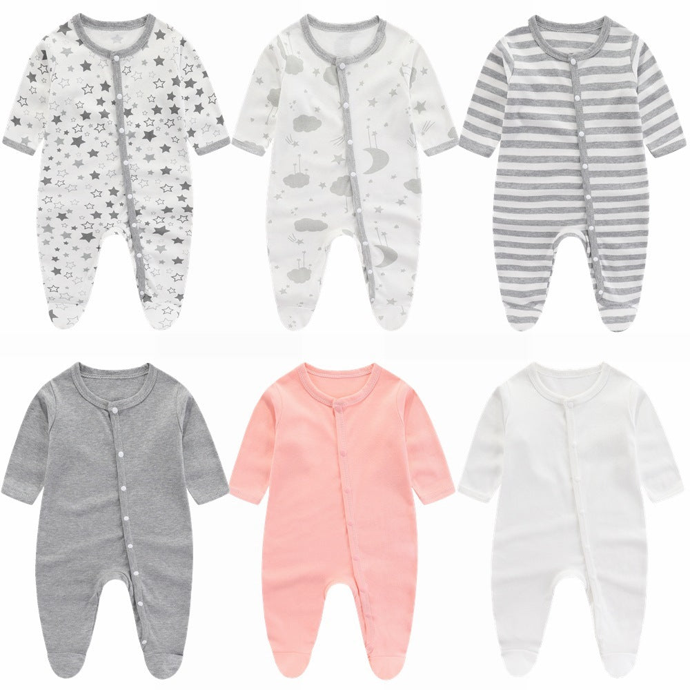 Minimalist And Creative Pure Cotton Newborn Jumpsuit