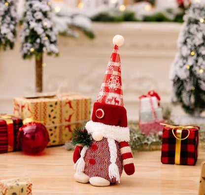 Christmas Decorations Knitted Non-woven Stand-up Faceless Doll