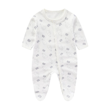 Minimalist And Creative Pure Cotton Newborn Jumpsuit