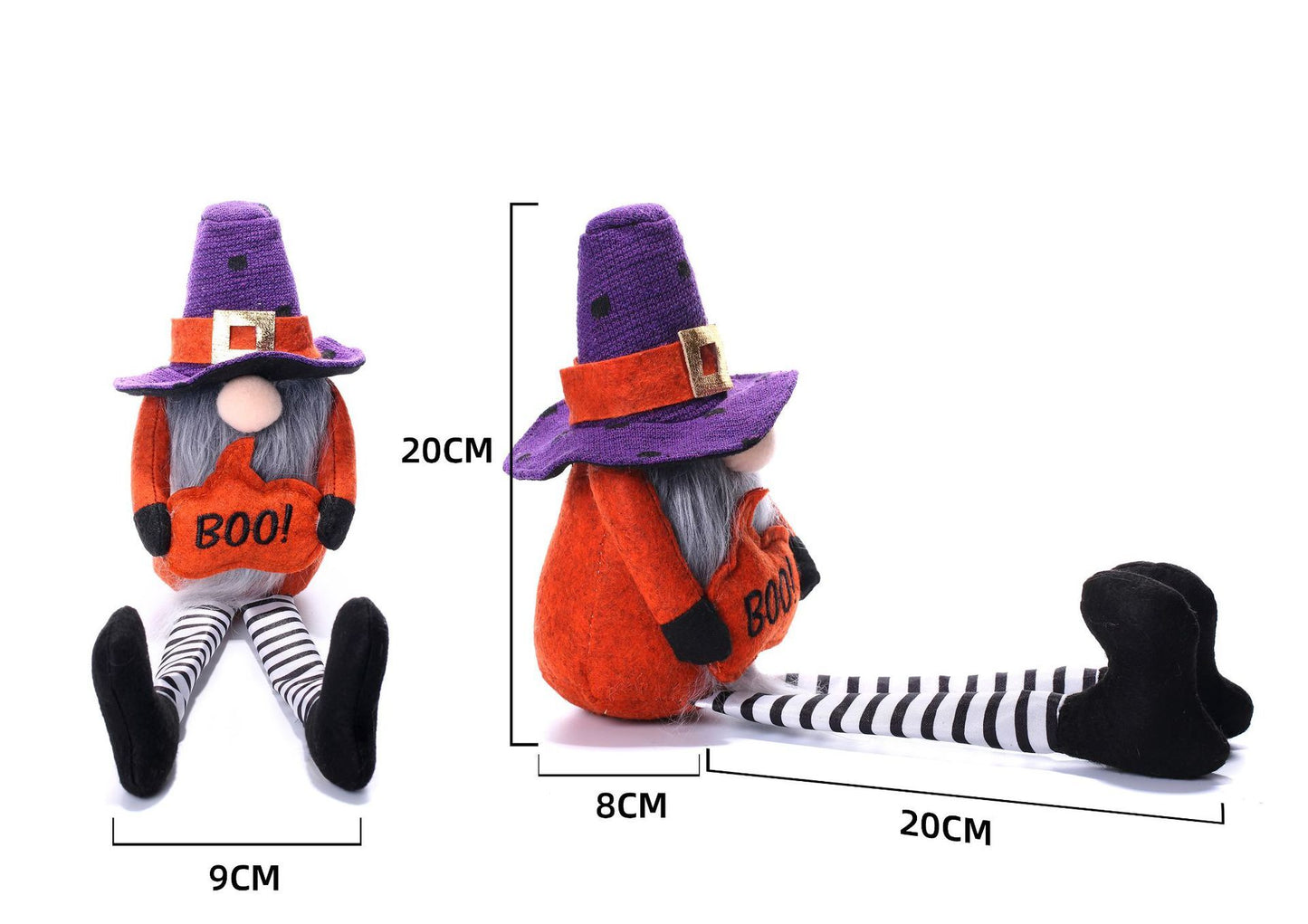 Halloween Long Leg Faceless Doll Pumpkin Hat