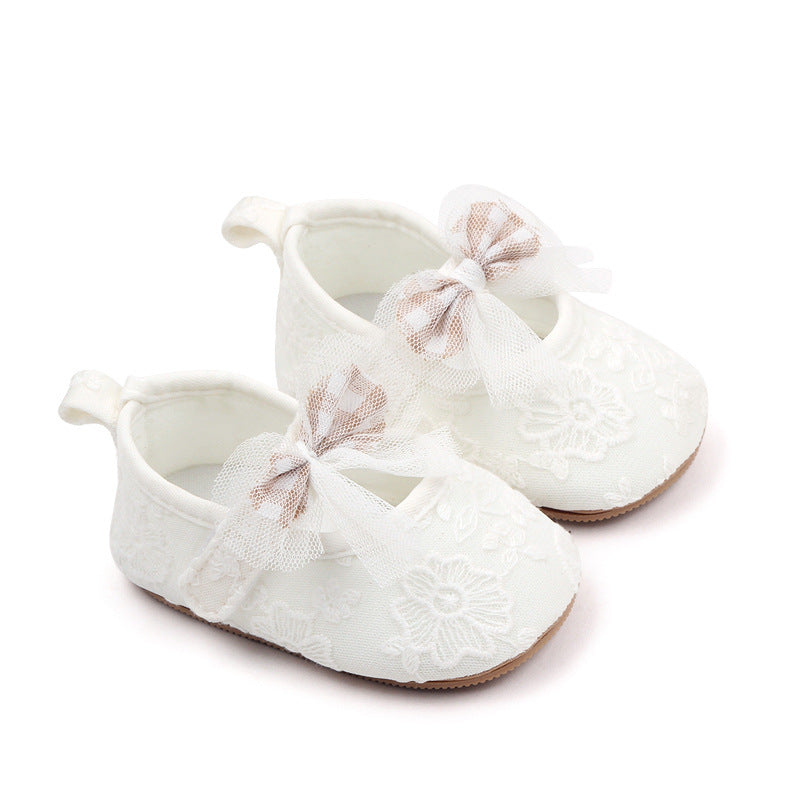 Girls' Cute Bowknot Princess Lace Soft Rubber