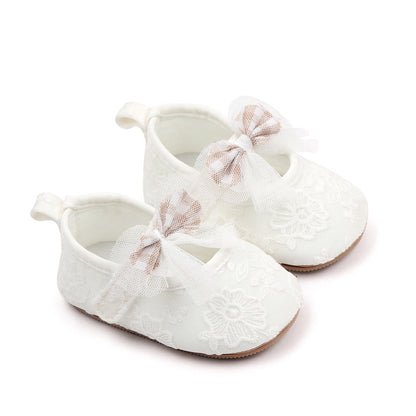 Girls' Cute Bowknot Princess Lace Soft Rubber