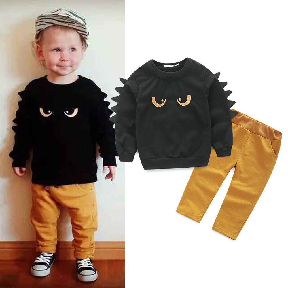 Fashion Boy Sweatshirt Pants Suit