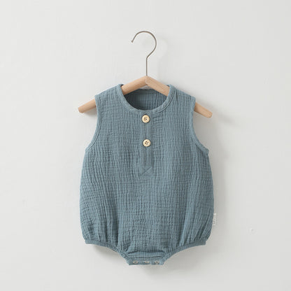 Baby Summer Thin Cotton Gauze Romper