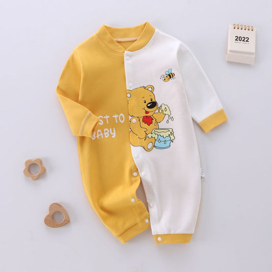 Spring And Autumn Baby Jumpsuit Pure Cotton Rompers